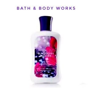 Bath Body Works SPARKLING BLACKBERRY WOODS Body Lotion Jojoba & Shea Butter 8 Oz